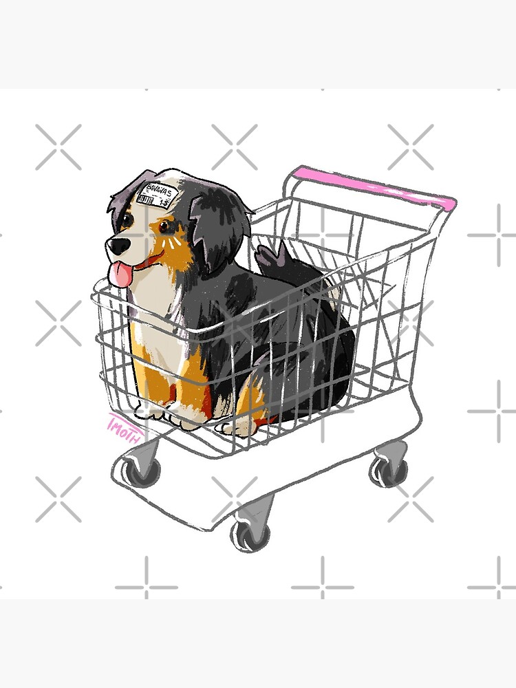 dog shopping cart