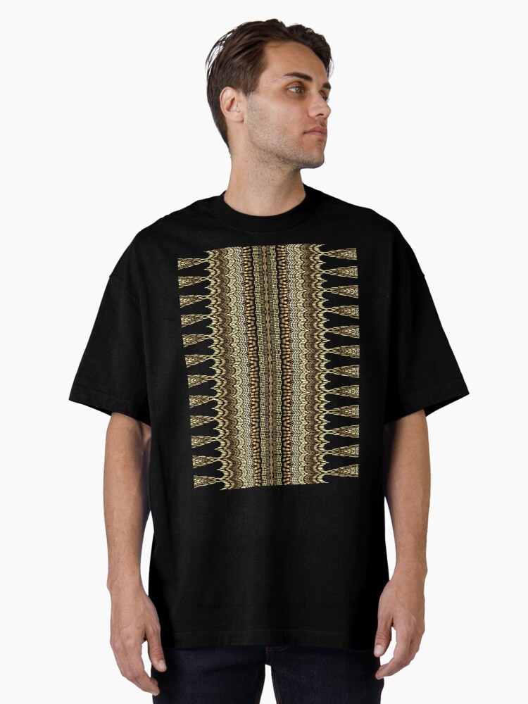 Thumbnail 1 of 7, Oversized T-Shirt, Golden Crochet designed and sold by vkdezine.