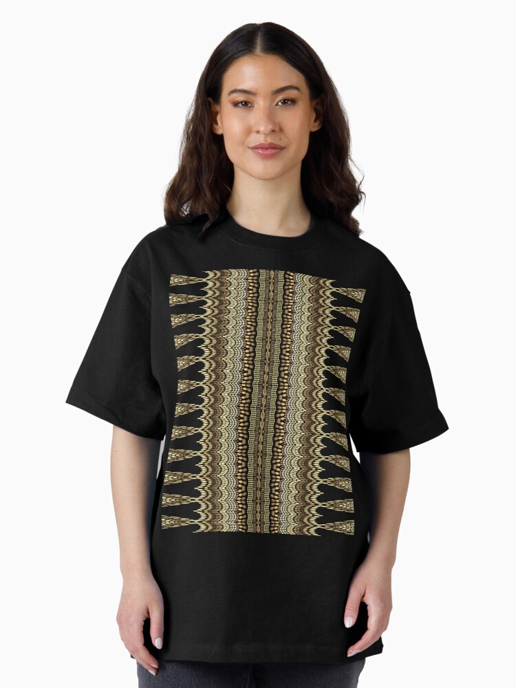 Thumbnail 2 of 7, Oversized T-Shirt, Golden Crochet designed and sold by vkdezine.
