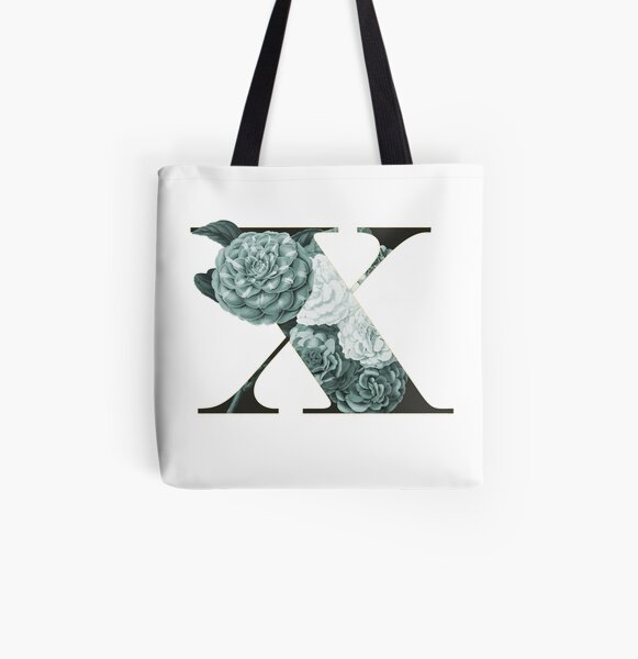 Flower Alphabet X Allover-Print Tote Bag