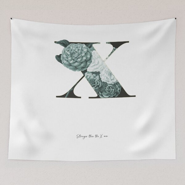 Item preview, Flower alphabet X designed and sold by froileinjuno.