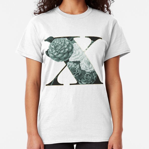 Flower Alphabet X Classic T-Shirt
