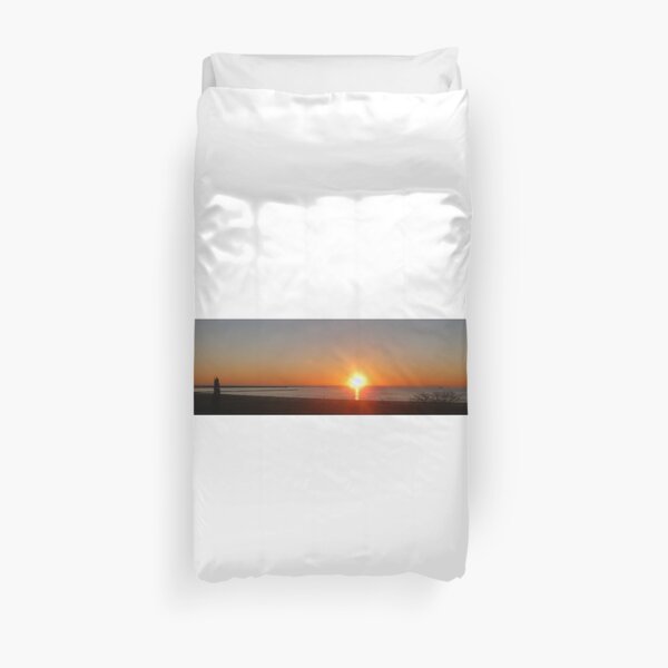 Camargue sunset Duvet Cover