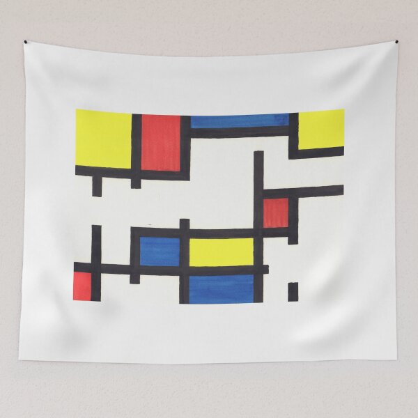 Item preview, Tribute to Mondrian III designed and sold by jamesknightsart.