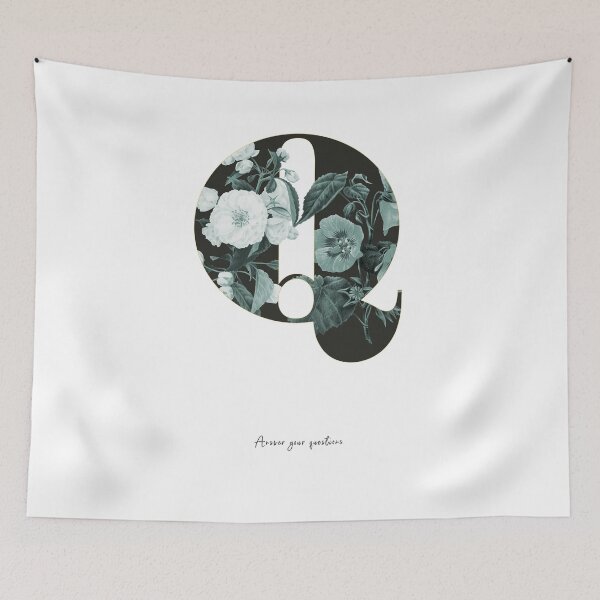 Item preview, Flower alphabet Q designed and sold by froileinjuno.