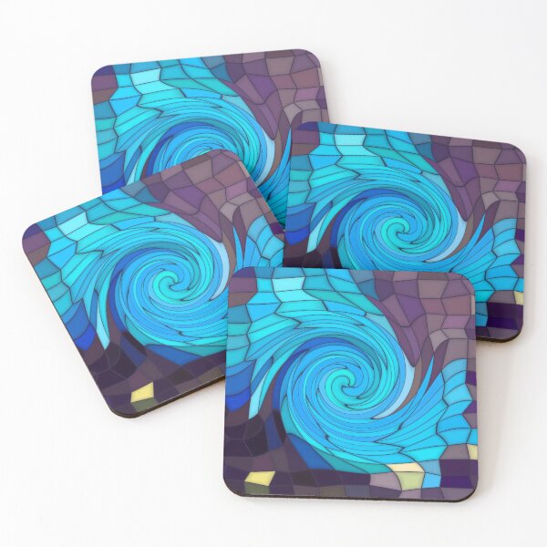 Item preview, Mosaic Pattern Blue Swirl designed and sold by cuprum.