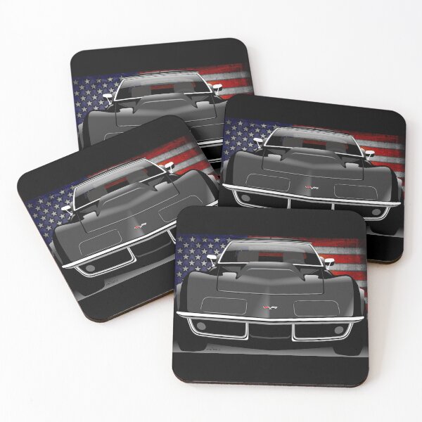 Item preview, Chevrolet Corvette C3 - black designed and sold by car2oonz.