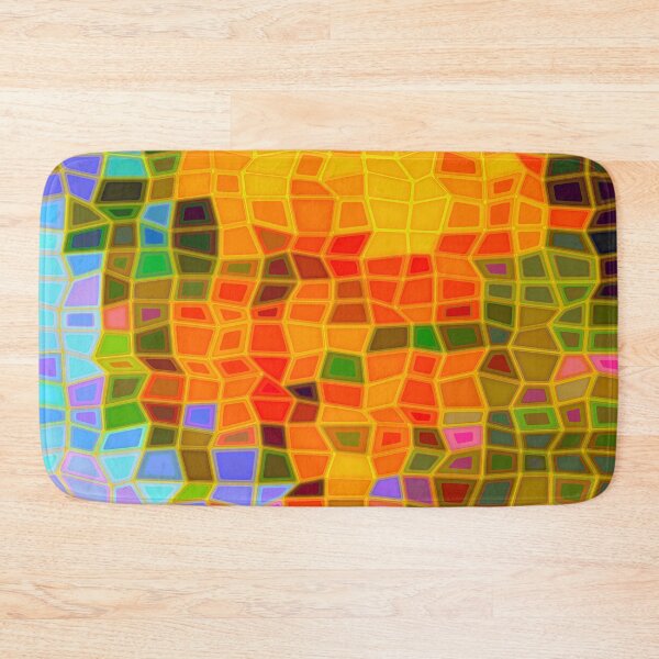 Item preview, Mosaic Pattern Orange Tulips designed and sold by cuprum.