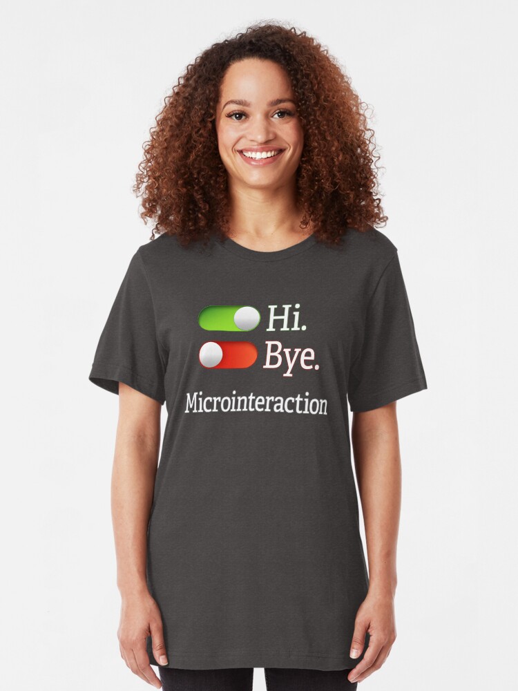 Alternate view of Microinteractions. Slim Fit T-Shirt