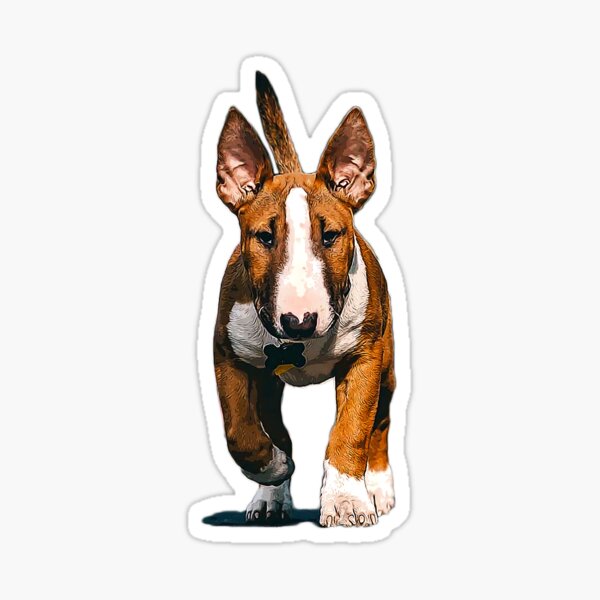 BULL TERRIER Vinyl Sticker - English Bully Dog Puppy Gladiator - Die Cut  Decal - Minglewood Trading