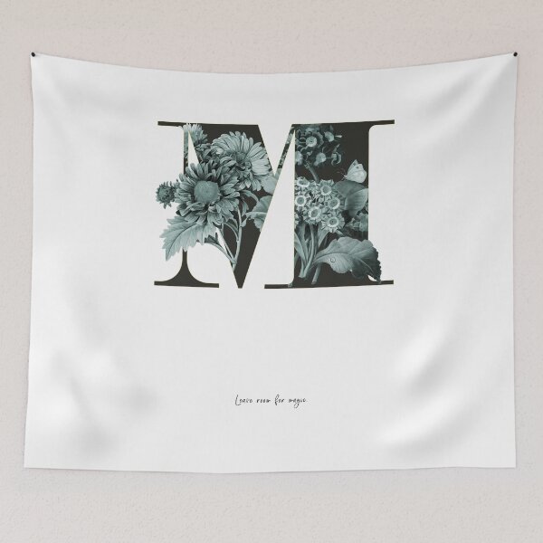 Item preview, Flower Alphabet M designed and sold by froileinjuno.