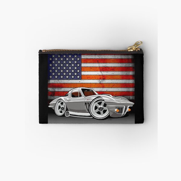 Item preview, Caricature Chevrolet Corvette C3 - silver designed and sold by car2oonz.