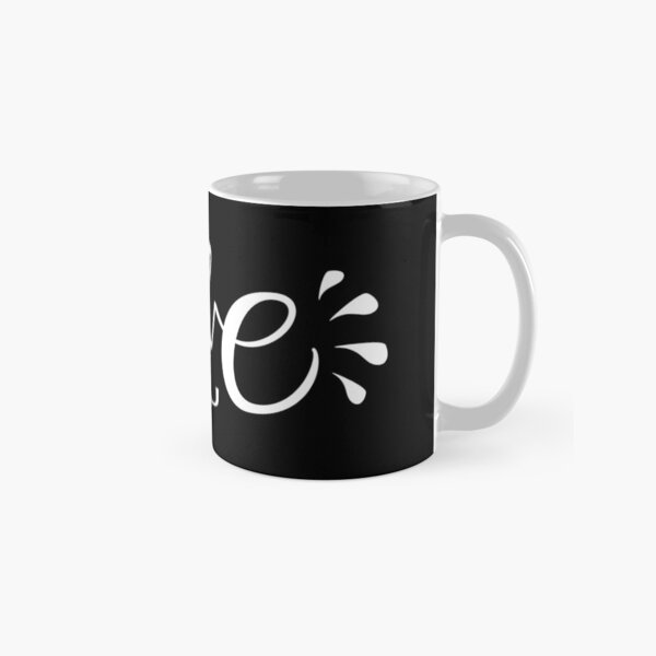 Love you - fond noir Mug classique
