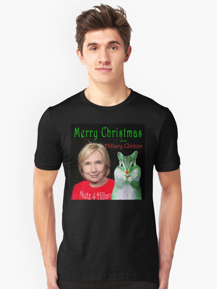 Alternate view of Nutz 4 Hillary Xmas Slim Fit T-Shirt