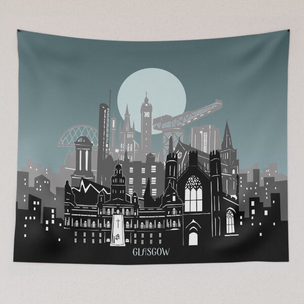 Artikelvorschau, Glasgow Skyline entworfen und verkauft von BekimART2.