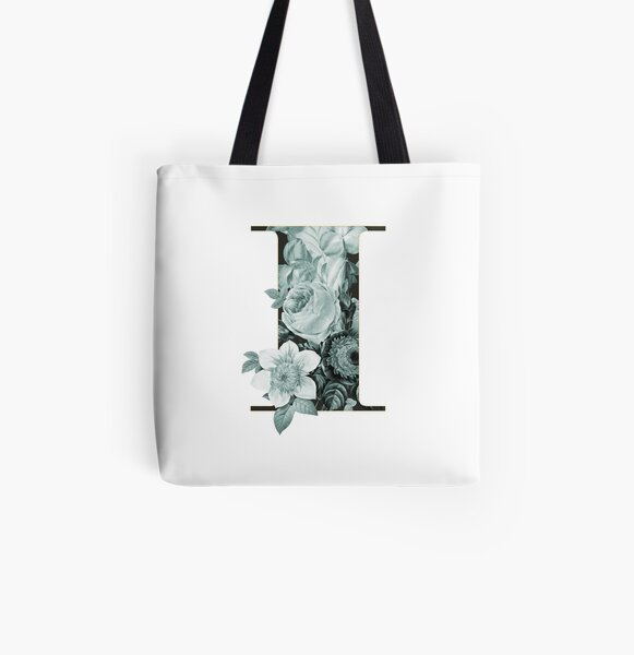 Flower Alphabet I Allover-Print Tote Bag