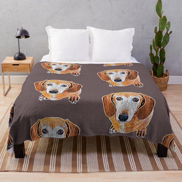 Item preview, Big Eyed Sausage Dog Pop Art 6 designed and sold by Jason Gilbert.