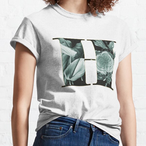 Flower Alphabet H Classic T-Shirt