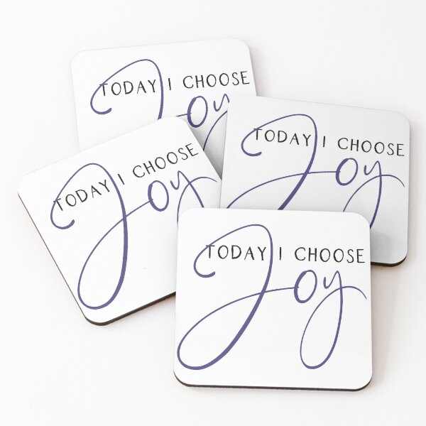Item preview, Blue and Black Today I Choose JOY designed and sold by Bravenity.