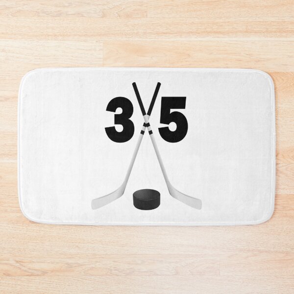 Item preview, Hockey number 35 - thirty five with sticks and disc designed and sold by AllShirts21.
