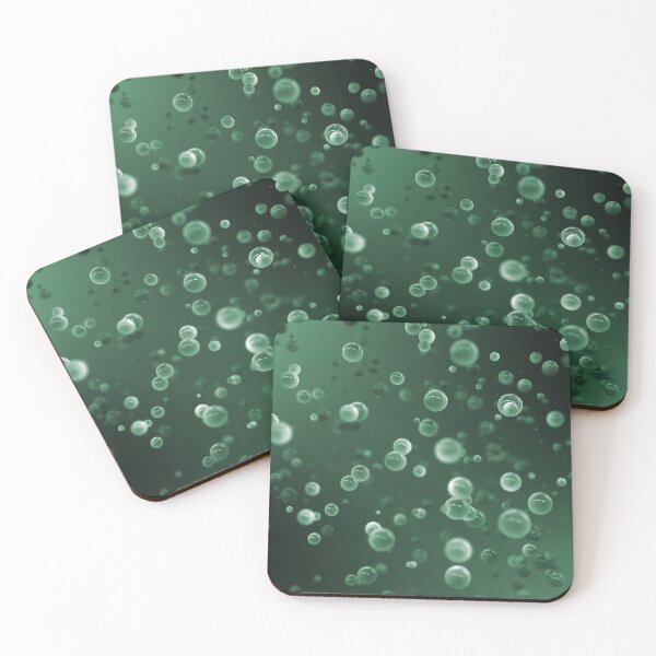 Item preview, Green Floating Balls designed and sold by WhimsyCanvasPrints.