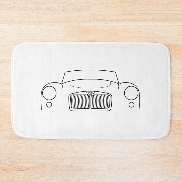 Item preview, 1961 MGA classic car outline graphic (black) designed and sold by soitwouldseem.