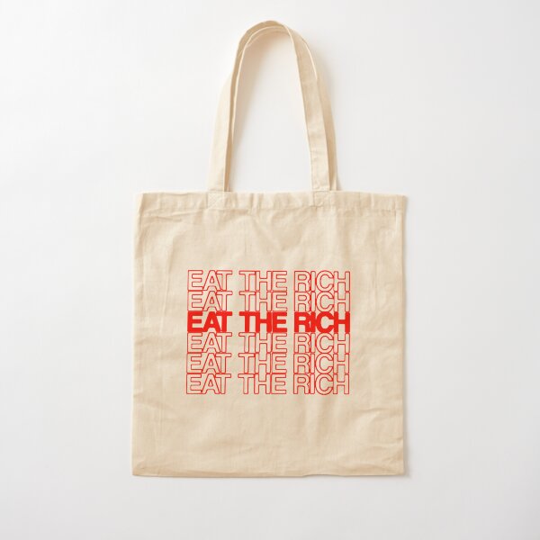 EAT THE RICH Cotton Tote Bag