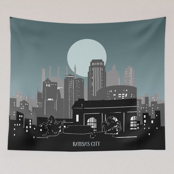 Item preview, kansas city skyline designed and sold by BekimART2.