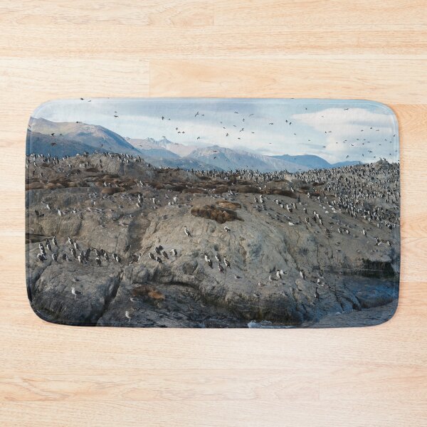Item preview, Colony Of Sea Lions And King Cormorants Resting On A Small Island On The Beagle Channel, Tierra Del Fuego, Argentina designed and sold by WhimsyCanvasPrints.