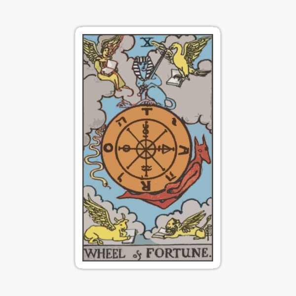 Tarot - Wheel of Fortune Sticker