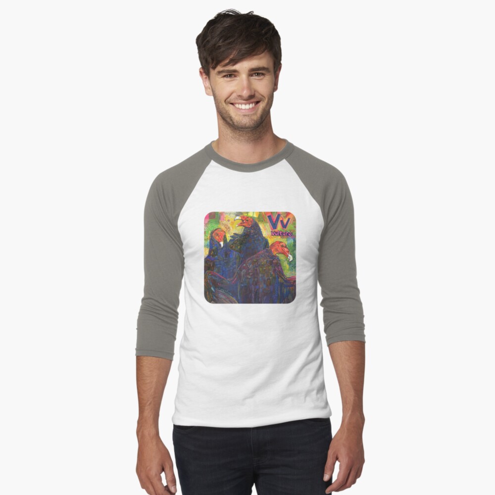 Item preview, Baseball ¾ Sleeve T-Shirt designed and sold by gwennpaints.