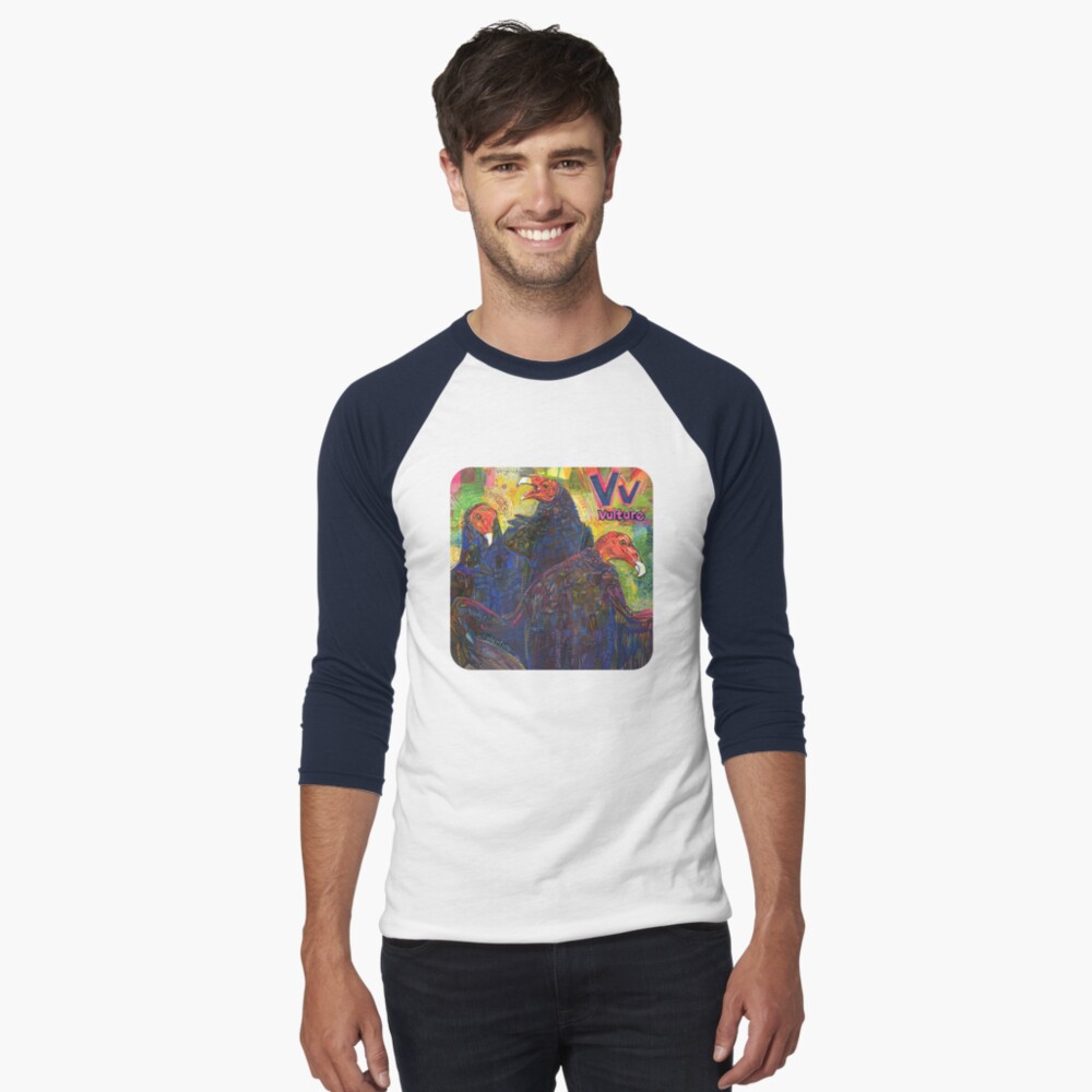 Item preview, Baseball ¾ Sleeve T-Shirt designed and sold by gwennpaints.