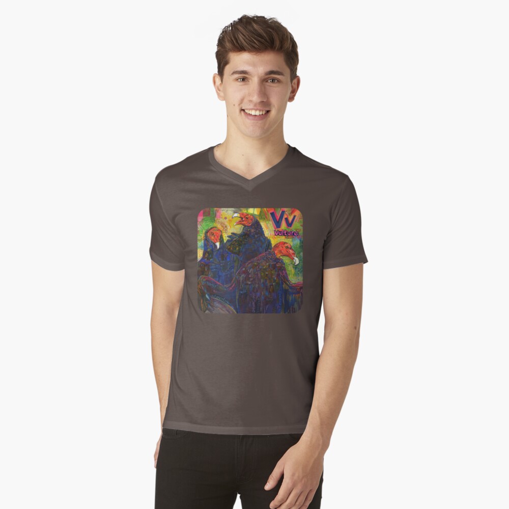 Item preview, V-Neck T-Shirt designed and sold by gwennpaints.