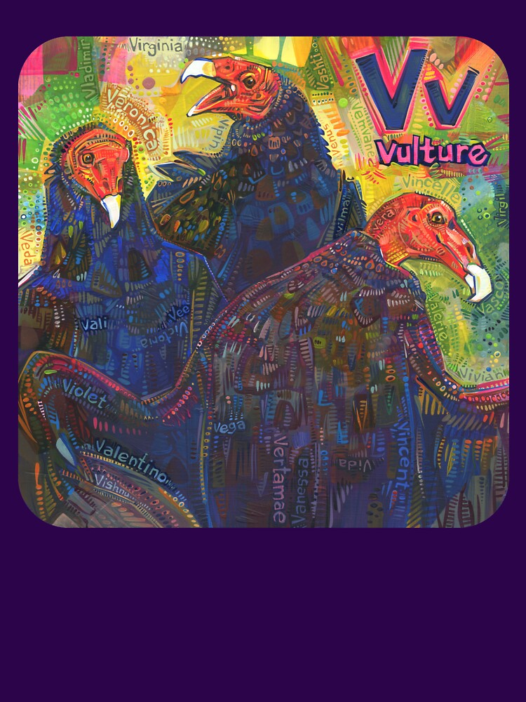 Thumbnail 7 of 7, Essential T-Shirt, V Is for Vulture designed and sold by gwennpaints.