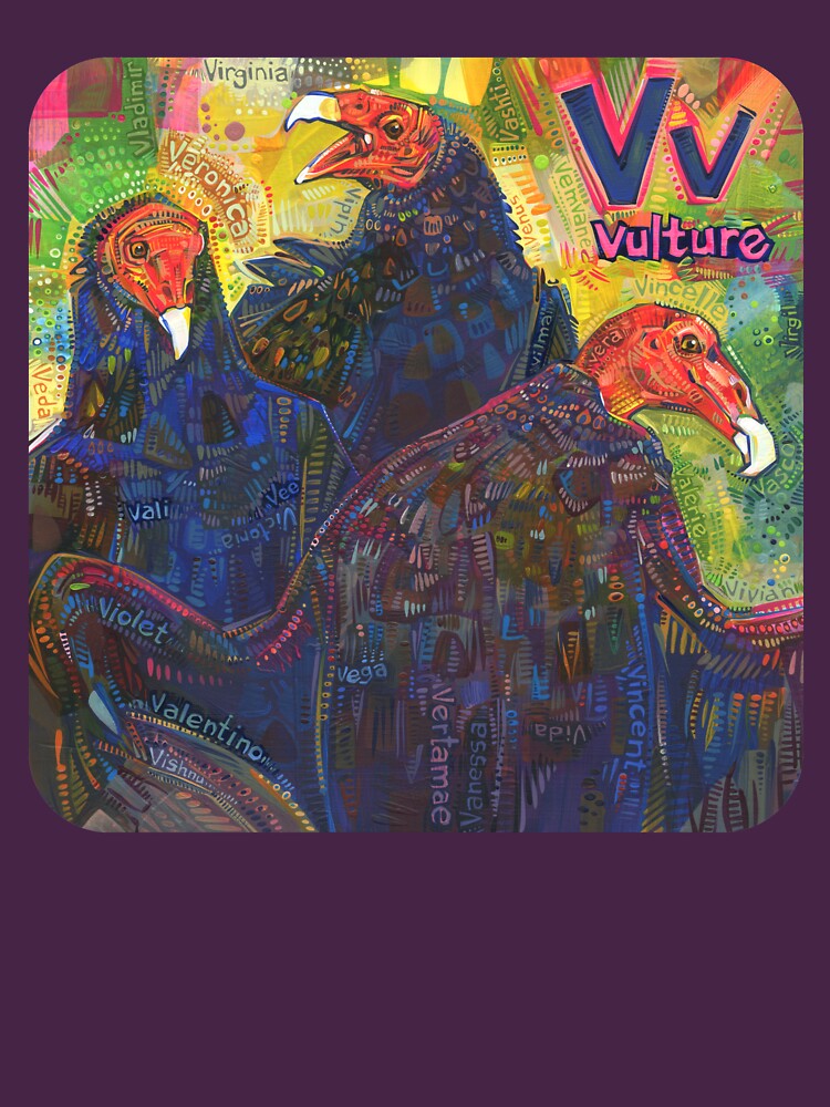 Thumbnail 7 of 7, Essential T-Shirt, V Is for Vulture - 2019 designed and sold by Gwenn Seemel.