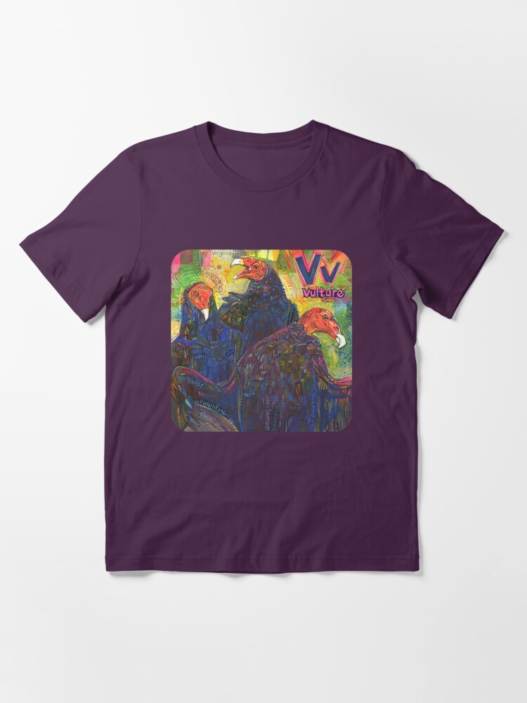 Thumbnail 2 of 7, Essential T-Shirt, V Is for Vulture - 2019 designed and sold by Gwenn Seemel.