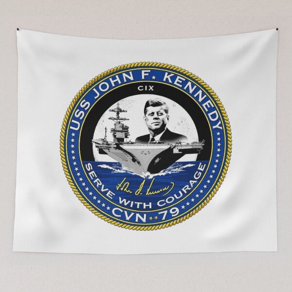 Item preview, CVN 79 USS Kennedy Official Crest designed and sold by Nikki SpaceStuffPlus.