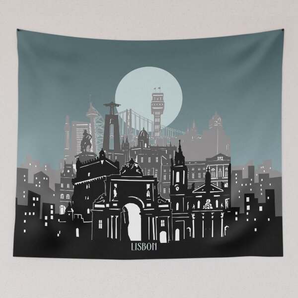 Item preview, lisbon skyline designed and sold by BekimART2.