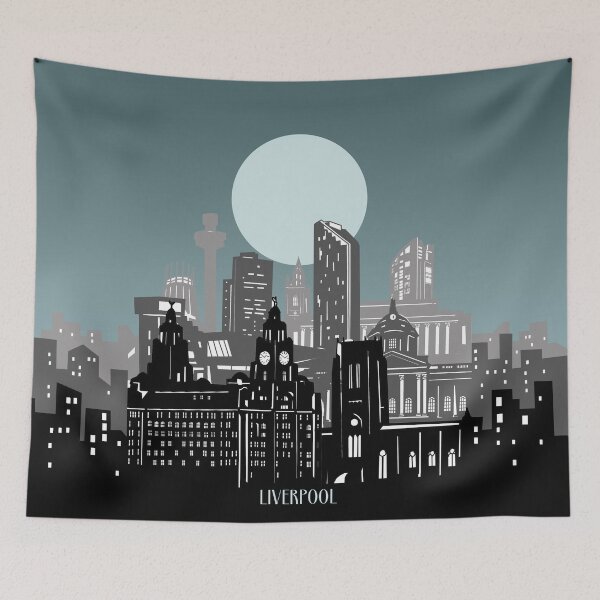 Item preview, liverpool skyline designed and sold by BekimART2.