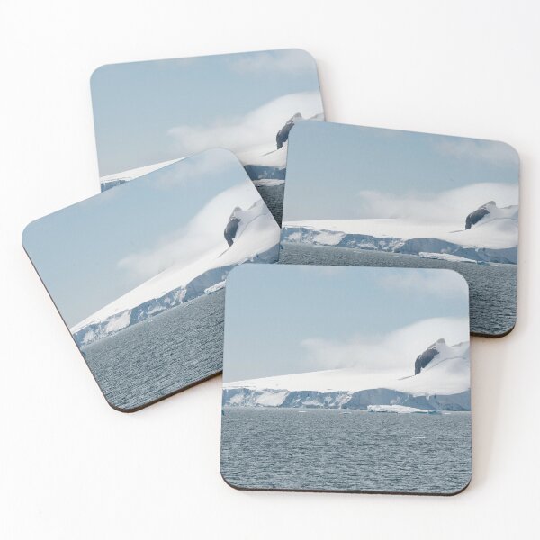 Item preview, Calving Glacier And Clouds Covering The Coastline Of Paradise Bay, Antarctic Peninsula designed and sold by WhimsyCanvasPrints.