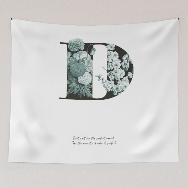 Item preview, Flower Alphabet D designed and sold by froileinjuno.