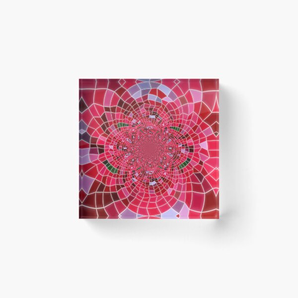 Item preview, Mosaic Pattern Red Rose designed and sold by cuprum.