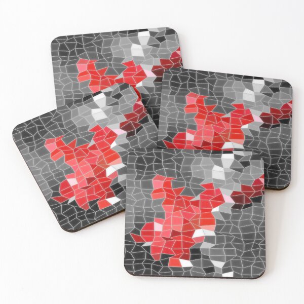 Item preview, Mosaic Pattern Red Gladiolus designed and sold by cuprum.