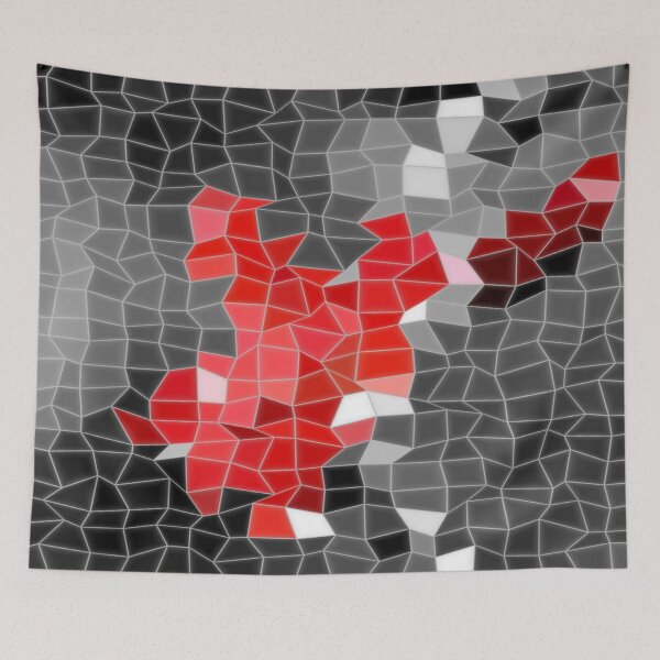 Item preview, Mosaic Pattern Red Gladiolus designed and sold by cuprum.
