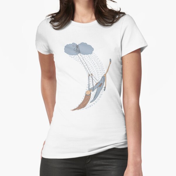 Swinging in the rain Fitted T-Shirt