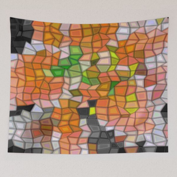 Item preview, Mosaic Pattern Apricot designed and sold by cuprum.