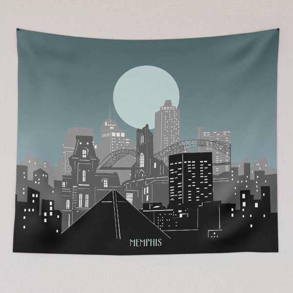 Item preview, memphis skyline designed and sold by BekimART2.