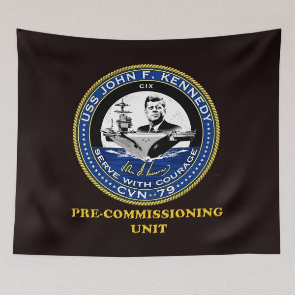 Item preview, PCU John F. Kennedy Crest for Dark Colors designed and sold by Nikki SpaceStuffPlus.