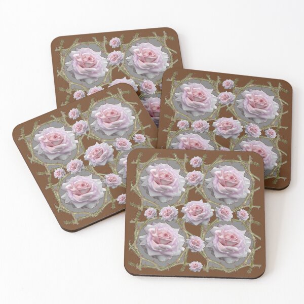 Item preview,   ROSES & ROSE BRAMBLES WINE-GREY COLORED ART designed and sold by sharlesart.
