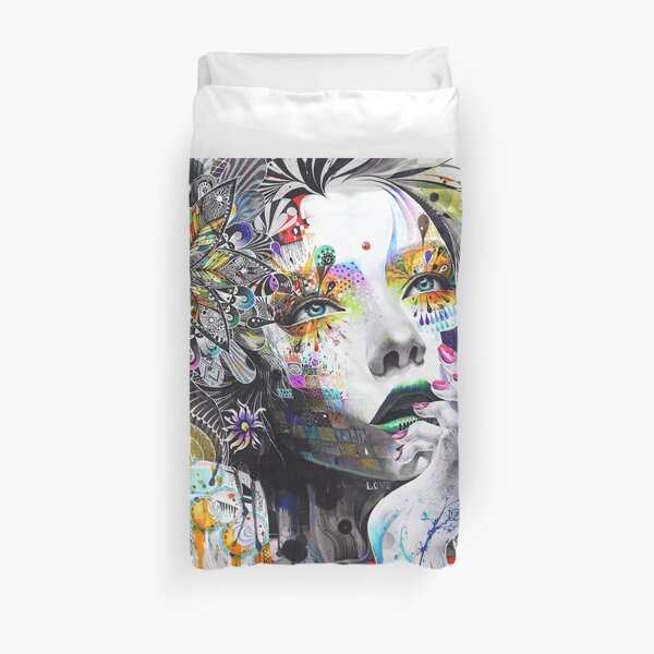 Banksy Urban Princess Graffiti Oil Painting Duvet Cover